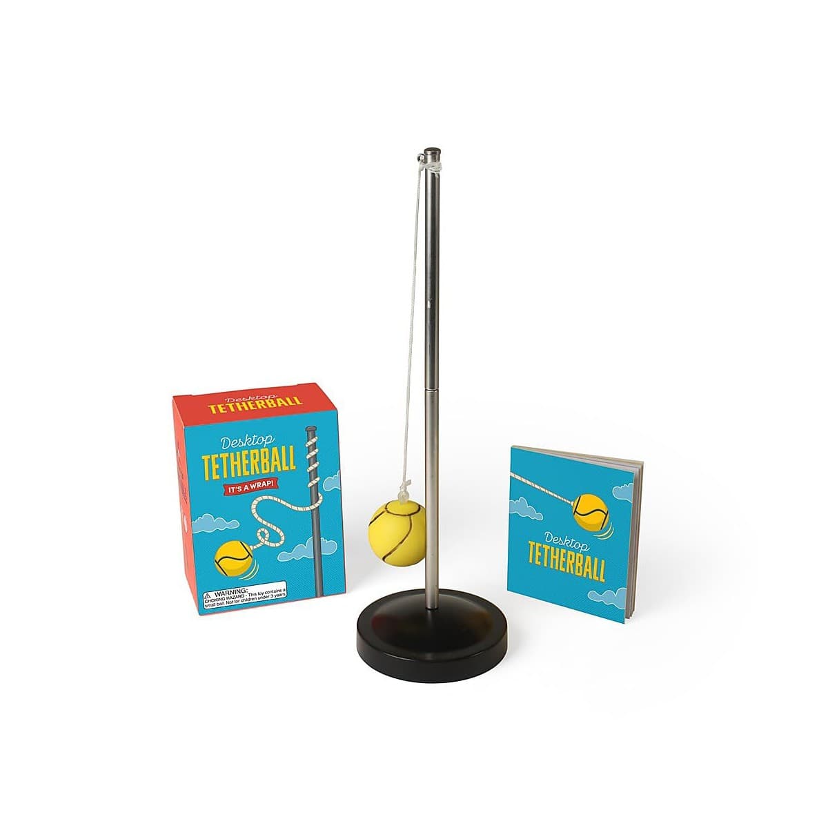 Running Press Desktop Tetherball miniature game and guide