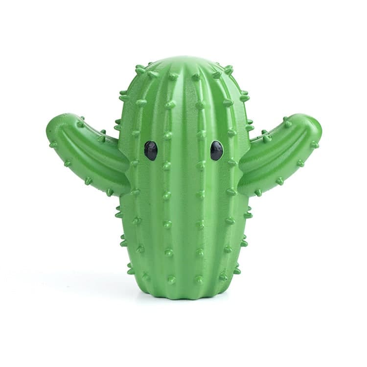 Pair of green cactus-shaped Kikkerland dryer balls