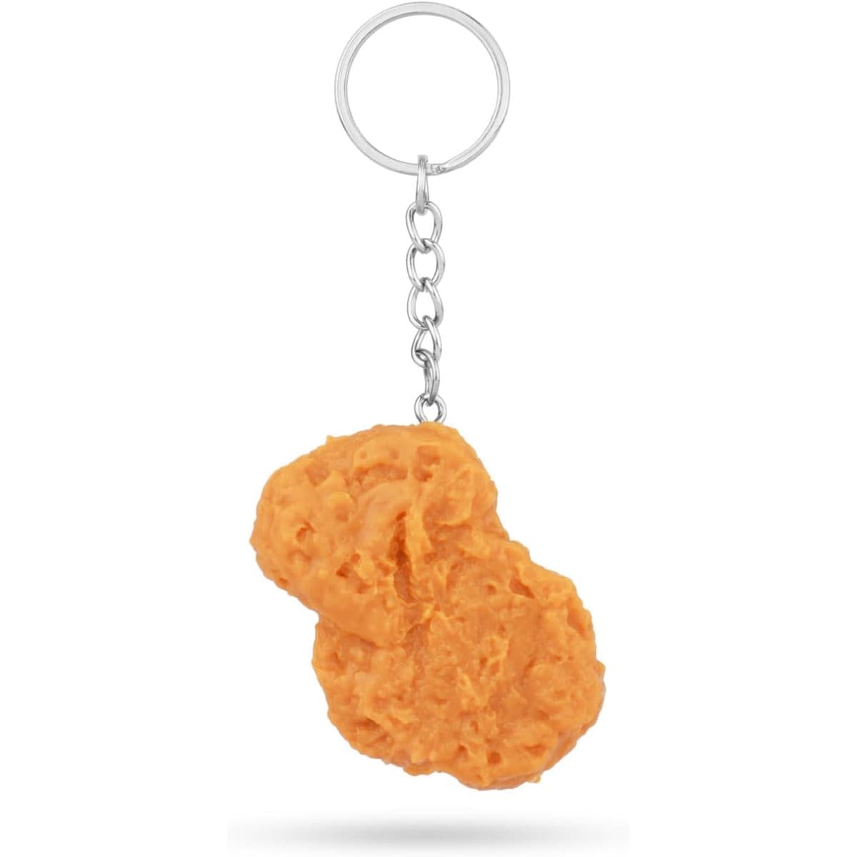 Realistic fried chicken nugget keychain by lasuroa