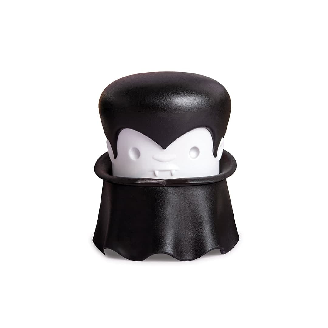 Black and white OTOTO Gracula vampire-shaped garlic crusher