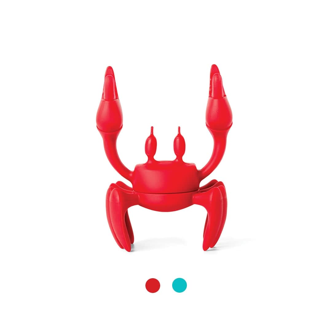 Red OTOTO crab-shaped silicone spoon holder
