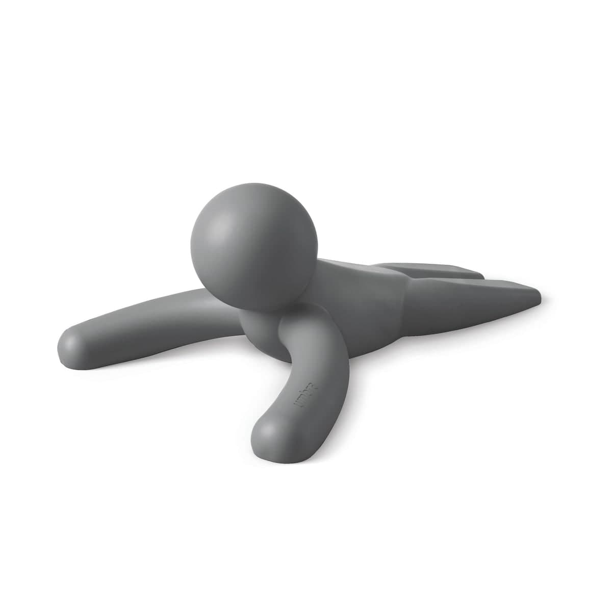Gray Umbra Buddy figure-shaped doorstop